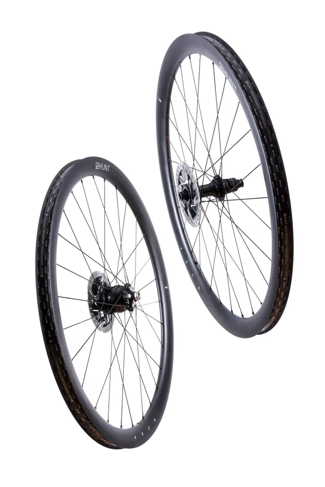 HUNT 40 Carbon Gravel Dynamo Wheelset – 40  deep |     25  wide int |     30  wide ext