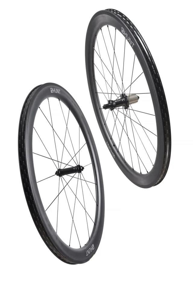 HUNT 50 Carbon Wide Aero Wheelset – 50  deep |     19  wide int |     27  wide ext