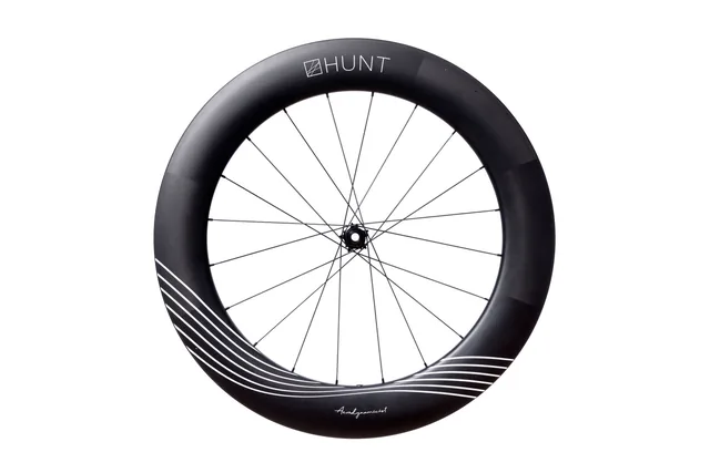 HUNT 83 Aerodynamicist Carbon Disc Front Wheel – 83  deep |     20  wide int |     34  wide ext